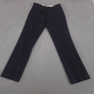 Jos. A. Bank Pants Men 36x36 Regular Navy 1905 Dress Pleated Wool Blend Straight